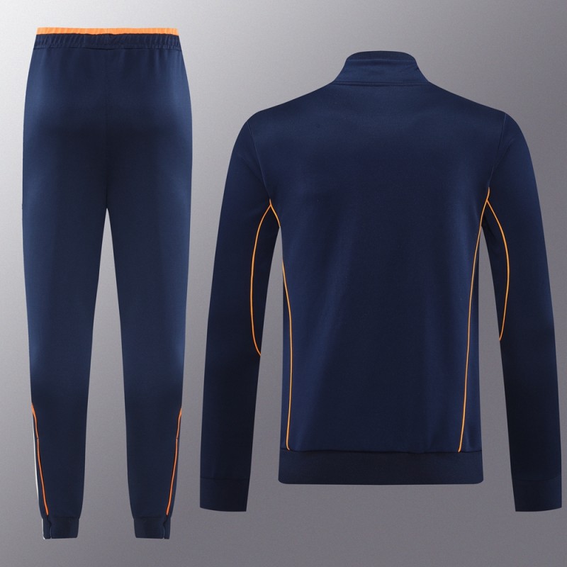 25/26 Real Madrid Navy Full Zipper Jacket +Long Pants