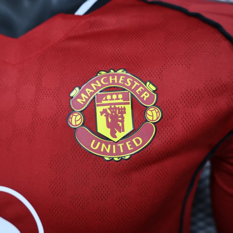 Player Version 25/26 Manchester United Long Sleeve Home Jersey