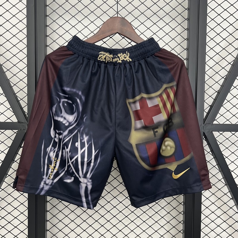 25/26 Barcelona x Cactus Jack Skeleton Home 'Black' Shorts