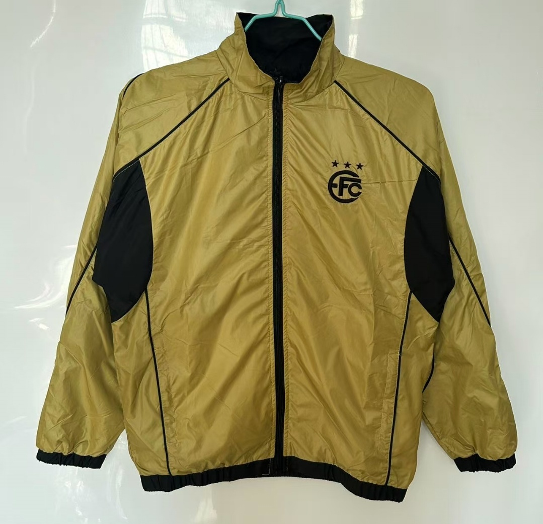 25/26 Equipo FC Reversible Golden/Black Reversible  Windbreaker