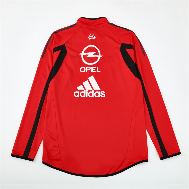 Retro 05/06 AC Milan Red Half Zipper Jacket