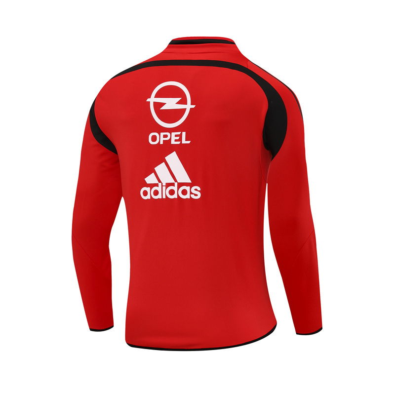 Retro 04/05 AC Milan Red Half Zipper Jacket