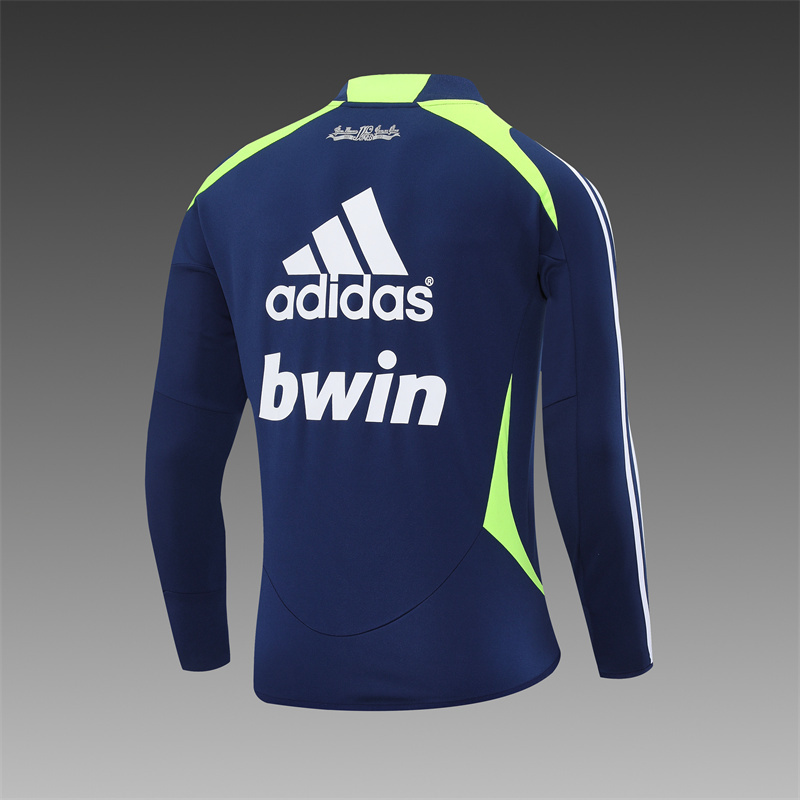 Retro 12/13 Real Madrid Royal Blue Half Zipper Jacket