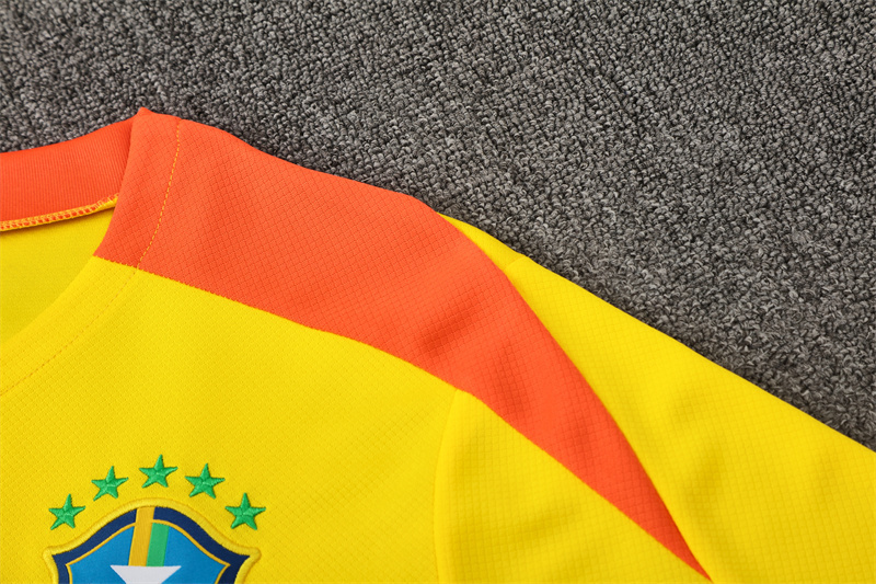25/26 Brazil Yellow with XS Short Sleeve+Soccer Shorts