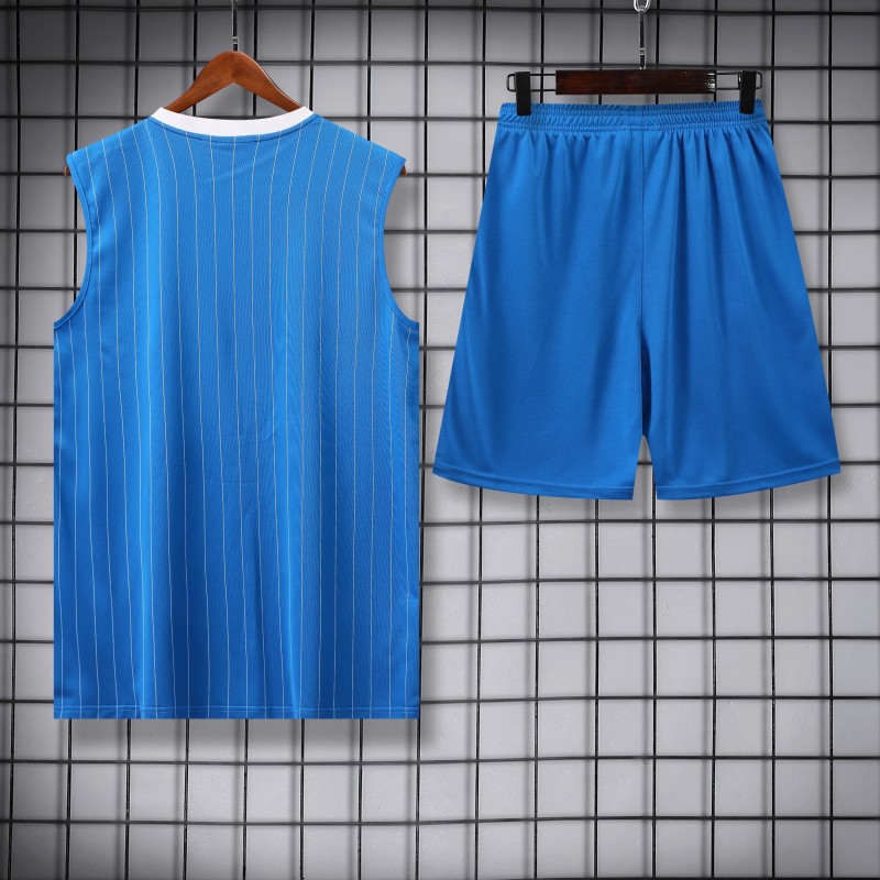 25/26 Real Madrid Adidas Original Blue Vest Jersey+Shorts