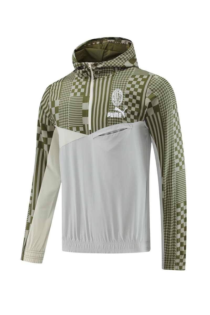 AC Milan Half Zipper Jacket+Long Pants S-2XL