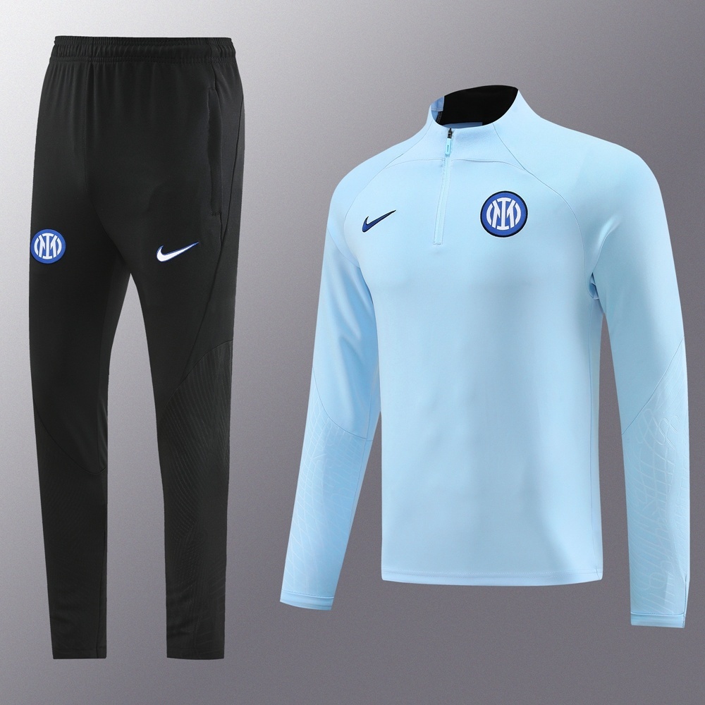 25/26 Inter Milan Sky Blue Half Zipper Jacket+Long Pants