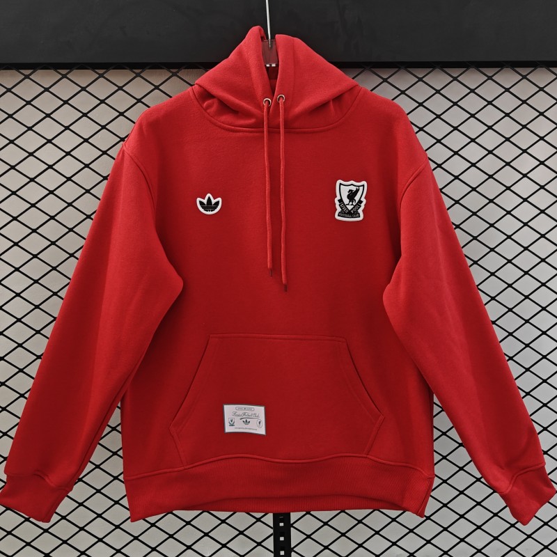 25/26 Liverpool Embroidered LogoHoodie 7 Colors