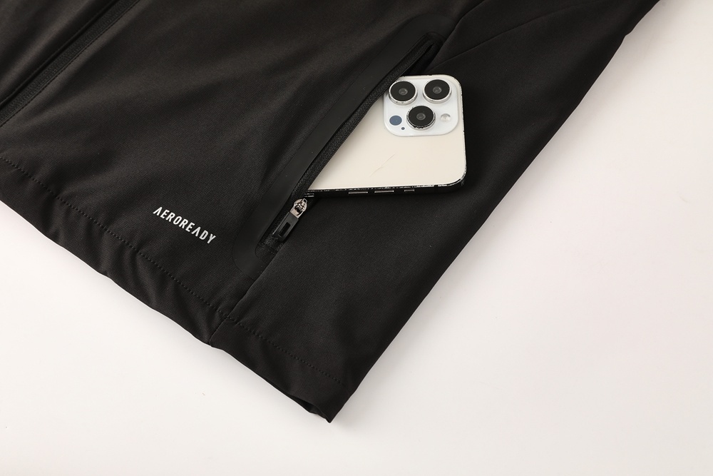 2025 Adidas Black Half Zipper Jacket+Long Pants S-2XL