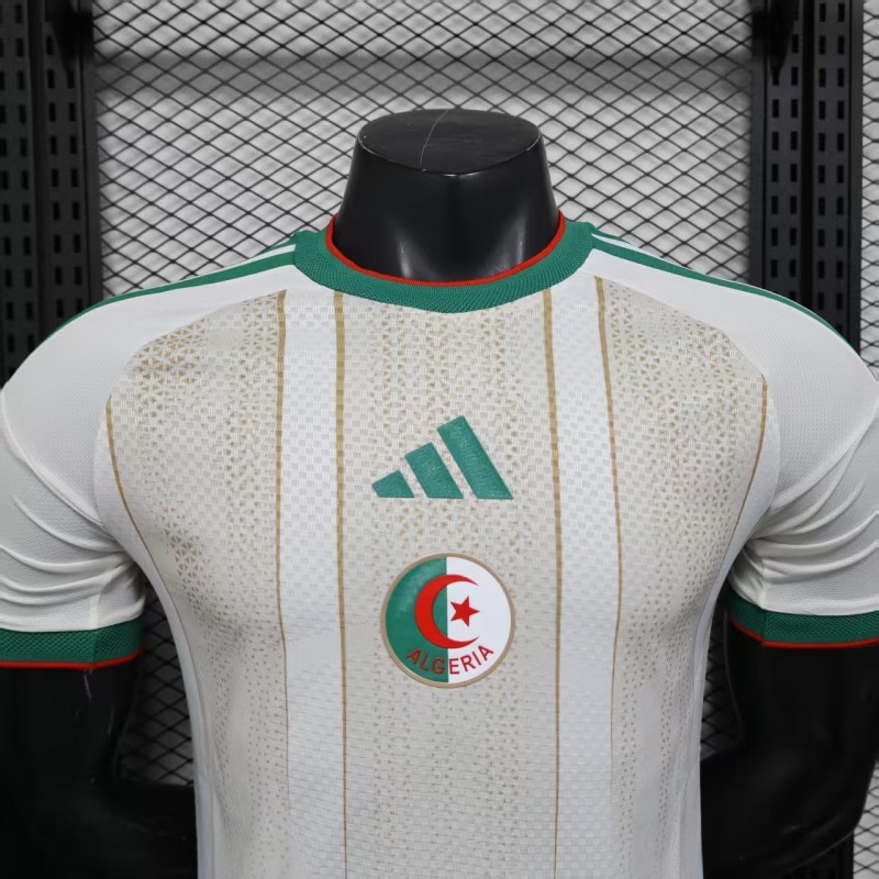 Player Version 2025 Algeria Home White Jersey