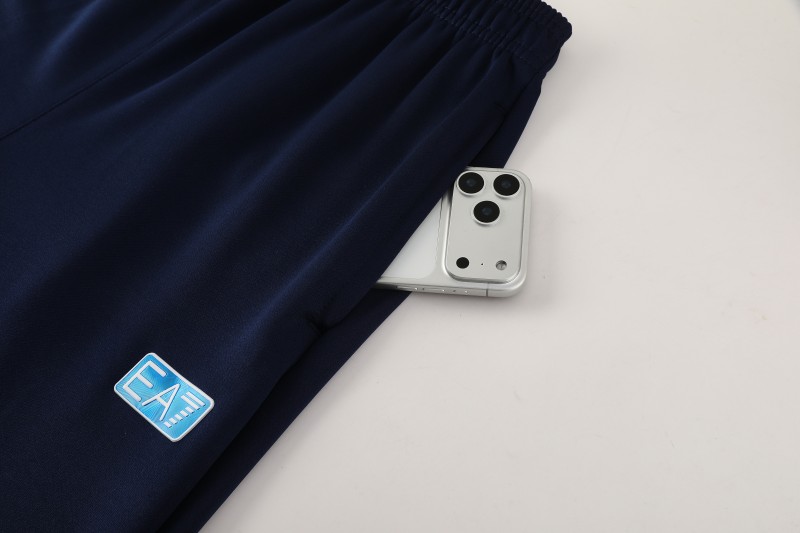 25/26 SSC Napoli White  Full zipper Jacket Tracksuit+ long pants