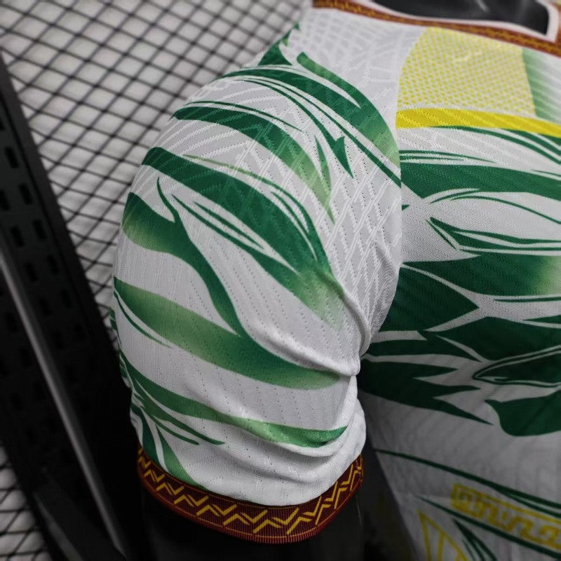 Player Version 2026 Mali Away White with Eagle Pattern Jersey