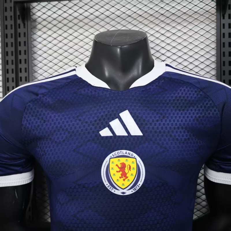 2026 Player Version  Scotland Home Navy Blue  Jersey