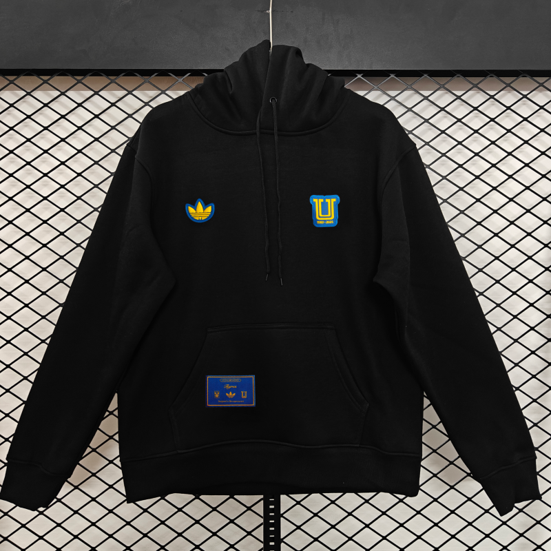 25/26 Tigres UANL Embroidered Logo Hoodie 9 Colors