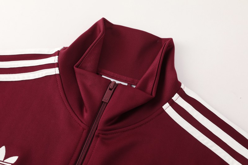 2026 Adidas x OASIS Wine Full Zipper Jacket + Long Pants