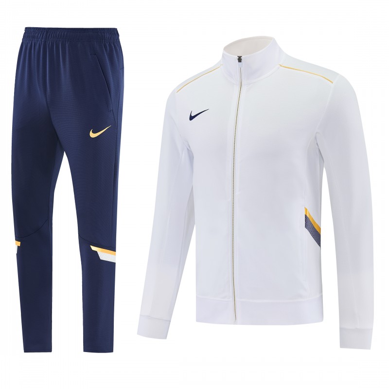 2026 NIKE White Full Zipper Jacket + Long Pants