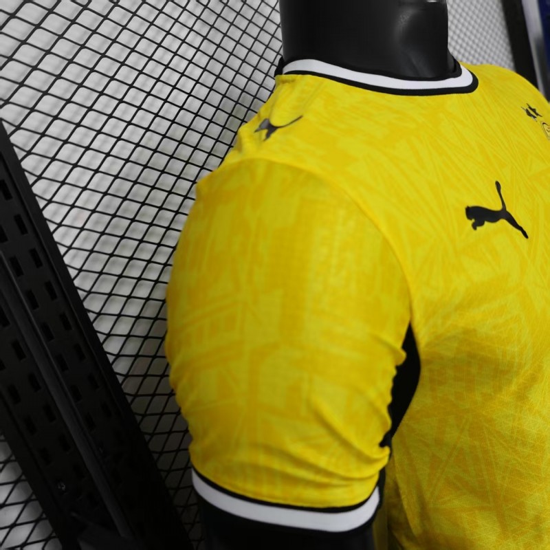 25/26 Player Version Borussia Dortmund Yellow with Black Trim Cup Jersey