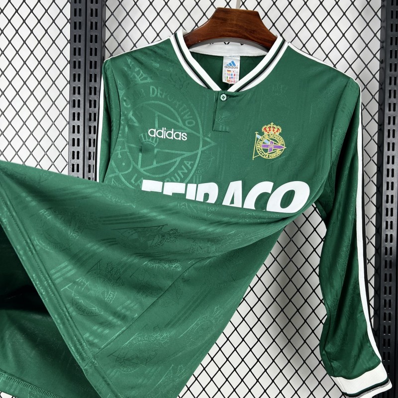 1999/00 Retro Deportivo De La Coruna Away Long Sleeves Jersey