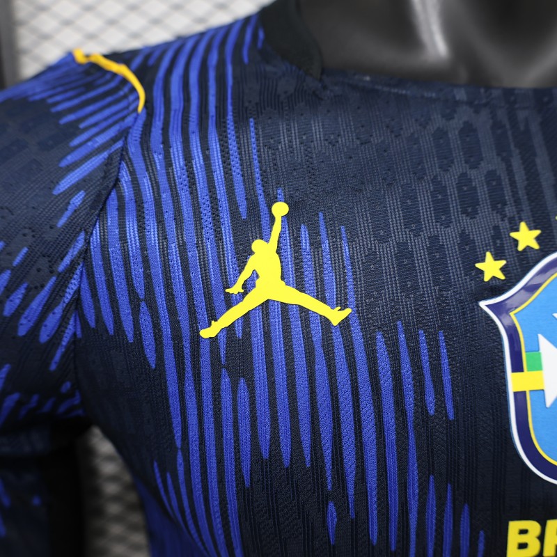 Player Version 26/27 Brazil Navy Blue Special Edition Long Sleeve Jersey