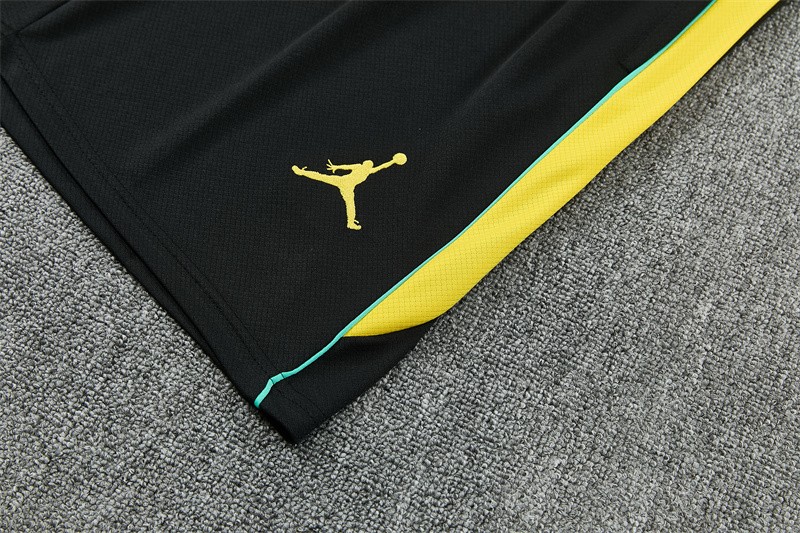 2026 Brazil Black & Yellow Short Sleeve+Soccer Shorts