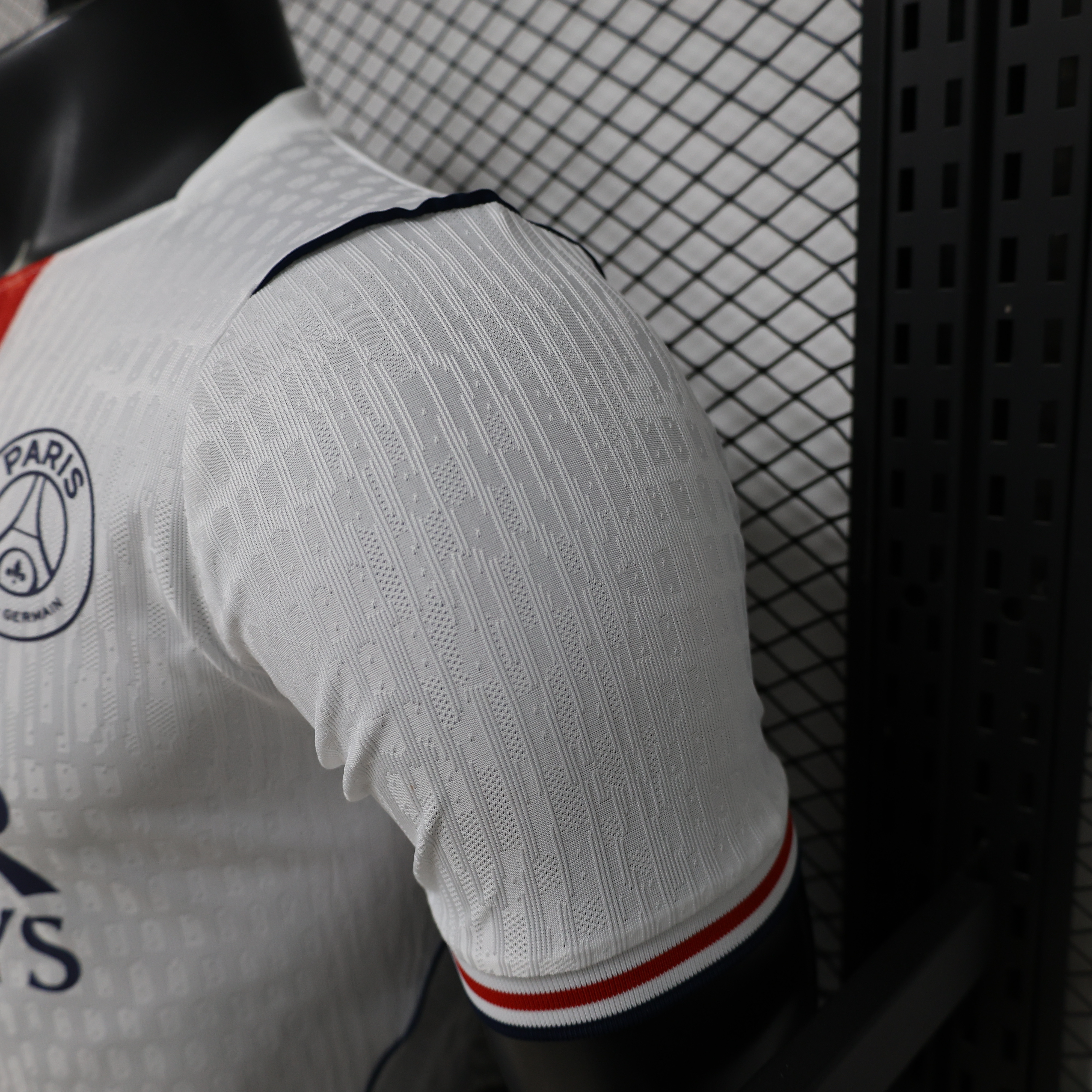 Player Version 26/27 Paris Saint-Germain Away  White & Navy/Red Stripe Special Edition Jersey