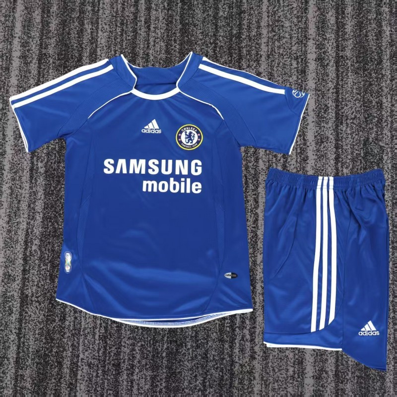 Retro 2006/07 Kids Chelsea Royal Blue Home Jersey