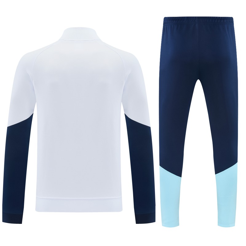 26/27 Argentina White & Navy Blue Zipper Jacket Tracksuit + Long Pants