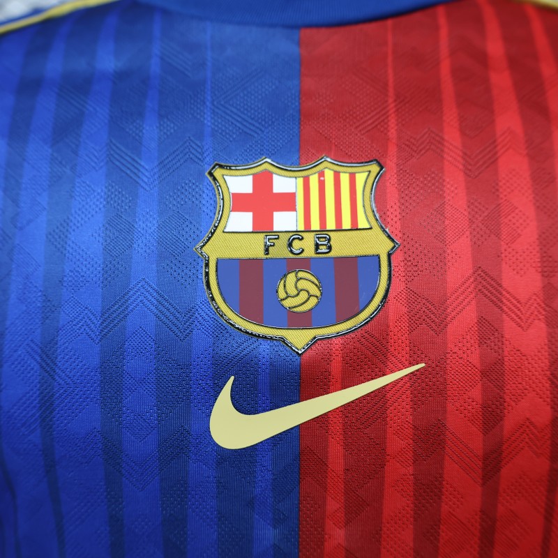 Player Version 26/27 FC Barcelona Royal Blue & Garnet Red Vertical Stripes  Special Edition Jersey
