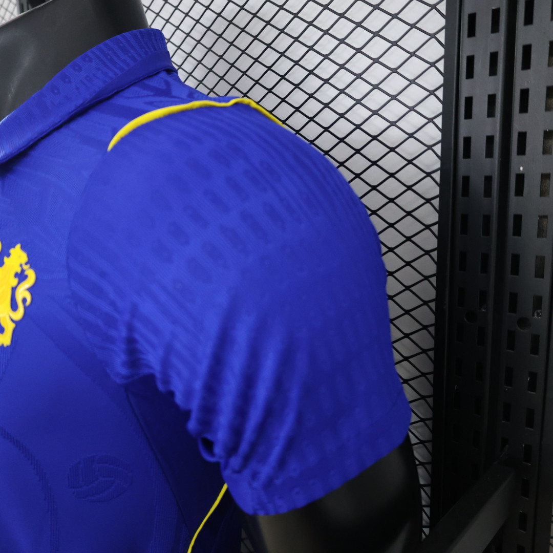 layer Version 26/27 Chelsea FC Royal Blue Polo Collar Home Jersey