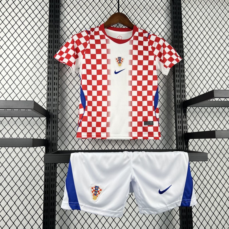 2026 Kids Croatia World Cup Home Kit