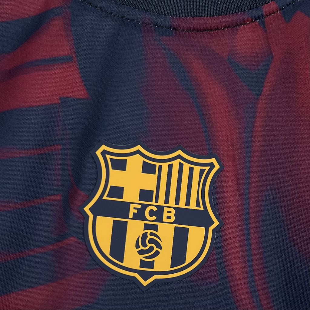 26/27 Barcelona Special Abstract Red & Blue "Barça" Script Jersey