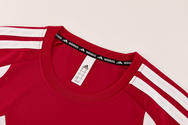 26/27 Adidas 14  Red Short Sleeve+Soccer Shorts