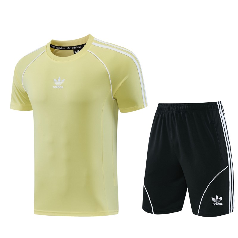 26/27 Adidas AD15 Yellow Short Sleeve+Soccer Shorts