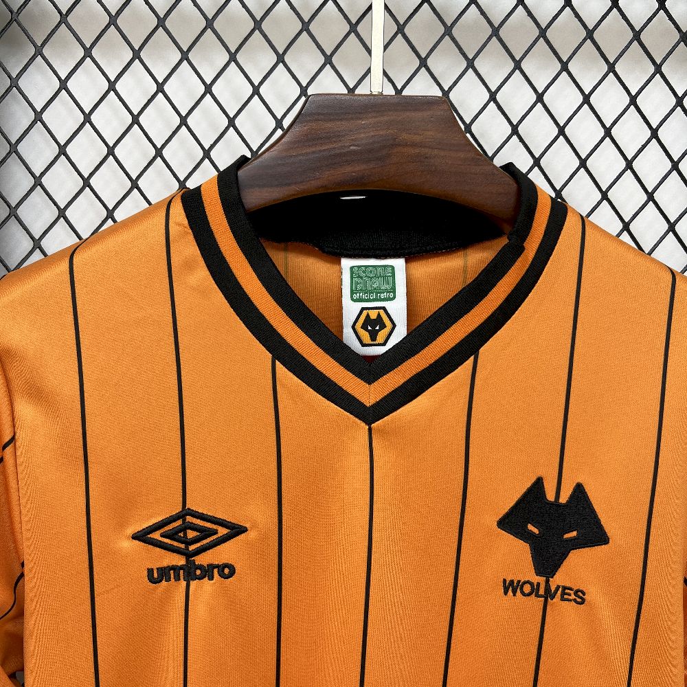 1985/86 Retro Wolverhampton Wanderers Home  Jersey