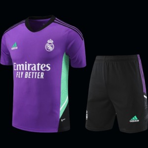 23-24 Real Madrid Purple Short Sleeve+Shorts