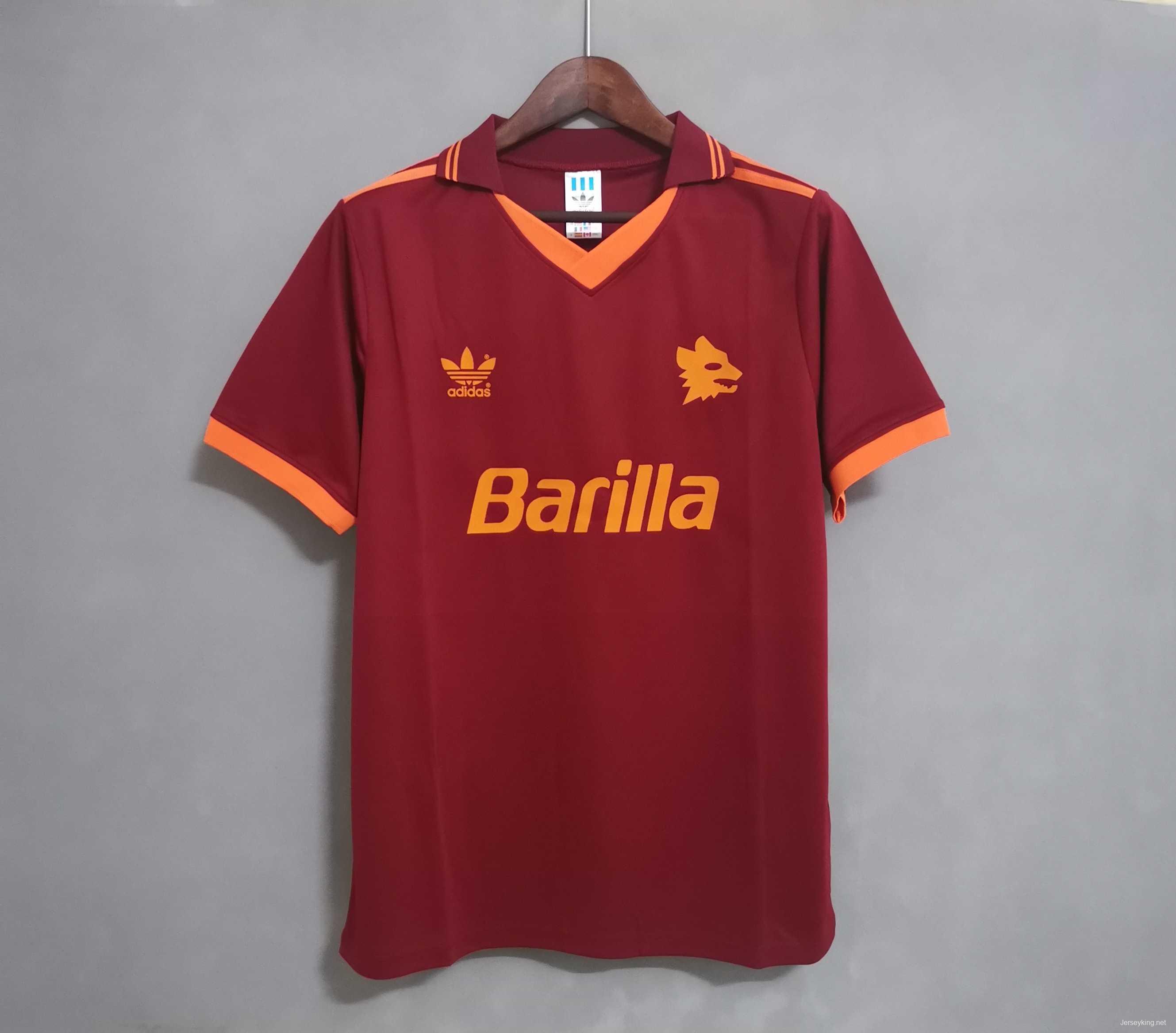 Retro 92/94 AS Roma Home Jersey