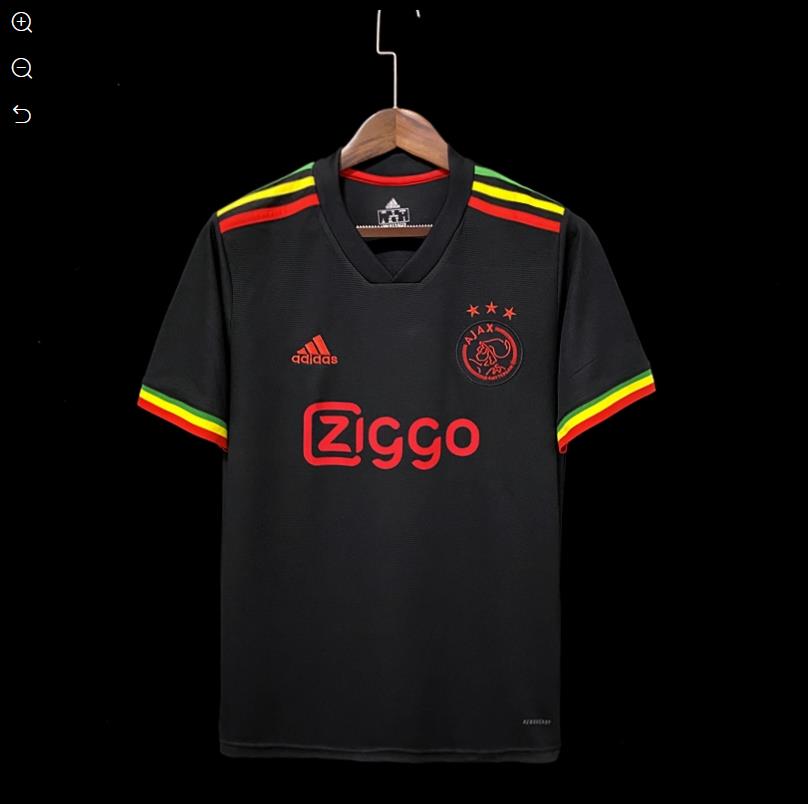 Retro 21/22 Ajax Third Black Jersey