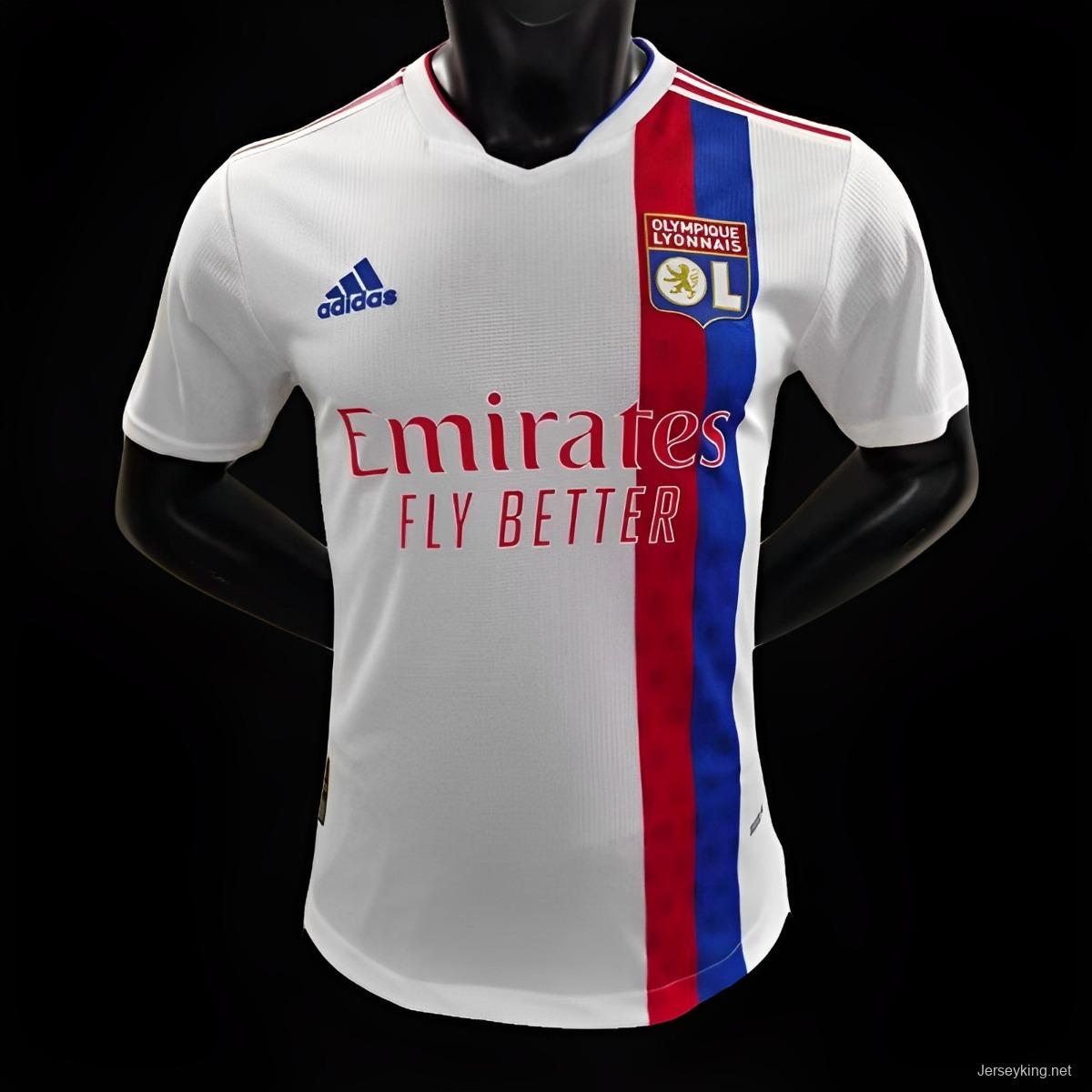 Player Version 21/22 Olympique Lyonnais Lyon Home Jersey