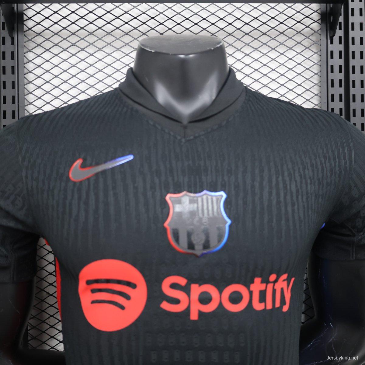 Player Version 24/25 Barcelona Away Black Jersey