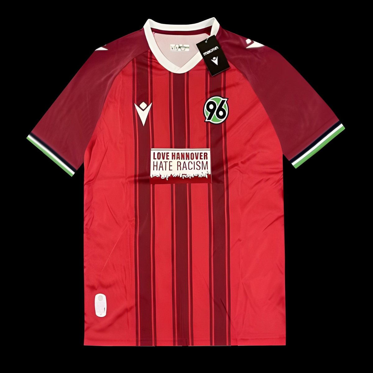 25/26 Hannover 96 Red with Vertical Stripe Pattern Jersey