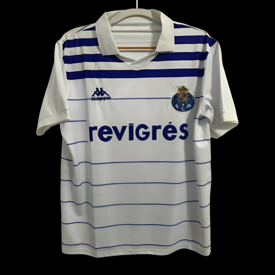 Retro 85/86 Porto Away White Jersey