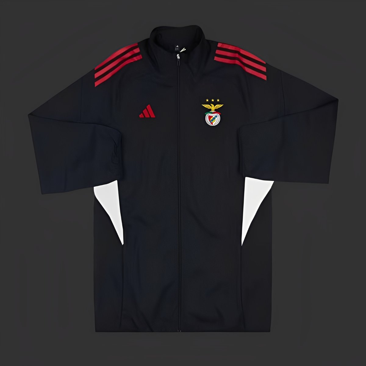 25/26 Benfica BLACK Full Zipper Windbreaker
