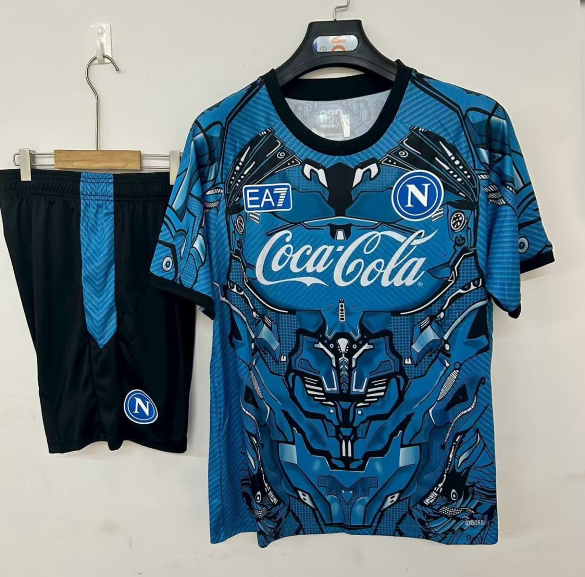 25/26 Napoli Training Pre-Match Jersey Blue+ Shorts