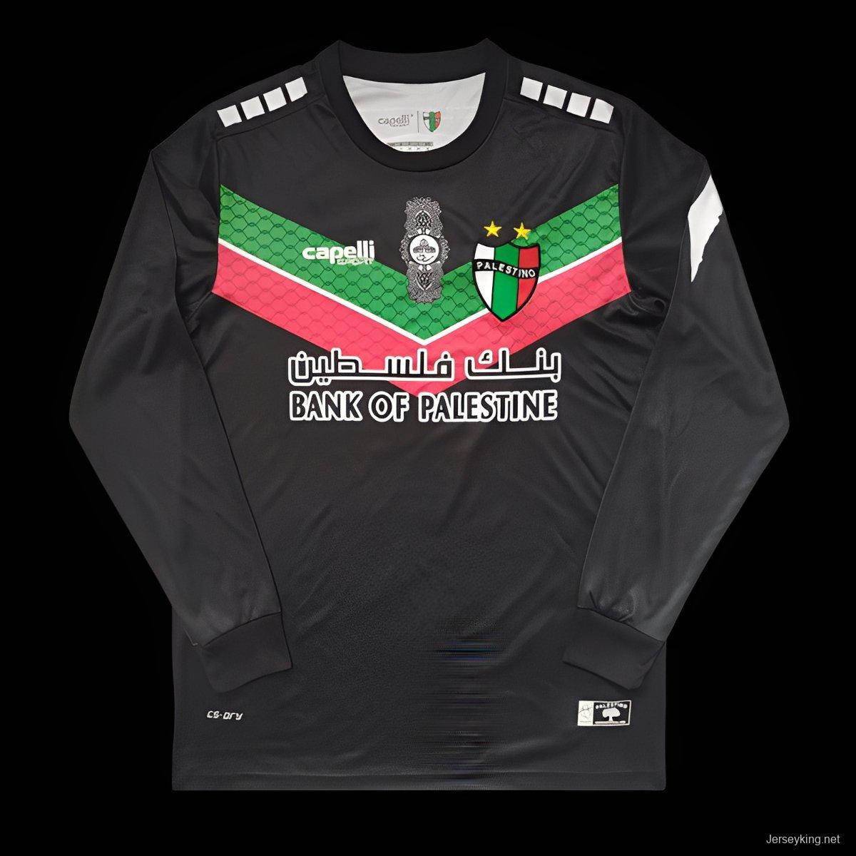Retro 22/23 CD Palestino Black Long Sleeve Jersey