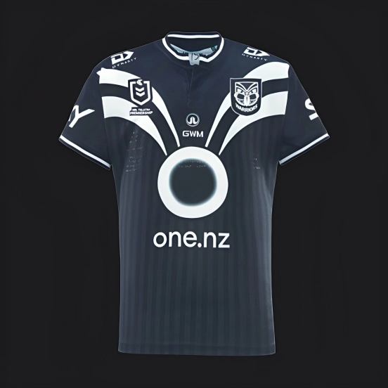 25/26 Kids New Zealand Warriors Navy with White Diagonal Stripes Jersey