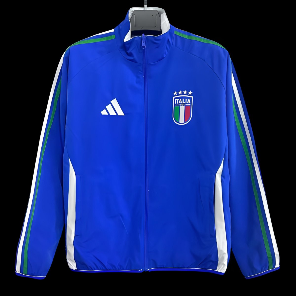 2026 Italy Blue Full Zipper Windbreaker