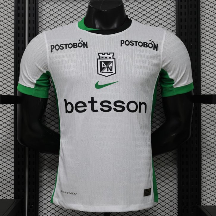 Player Version 26/27 Atlético Nacional White & Green Accent Away Jersey