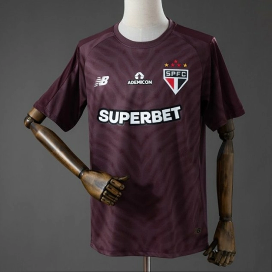 26/27 Sao Paulo Goalkeeper Jersey - Deep Burgundy