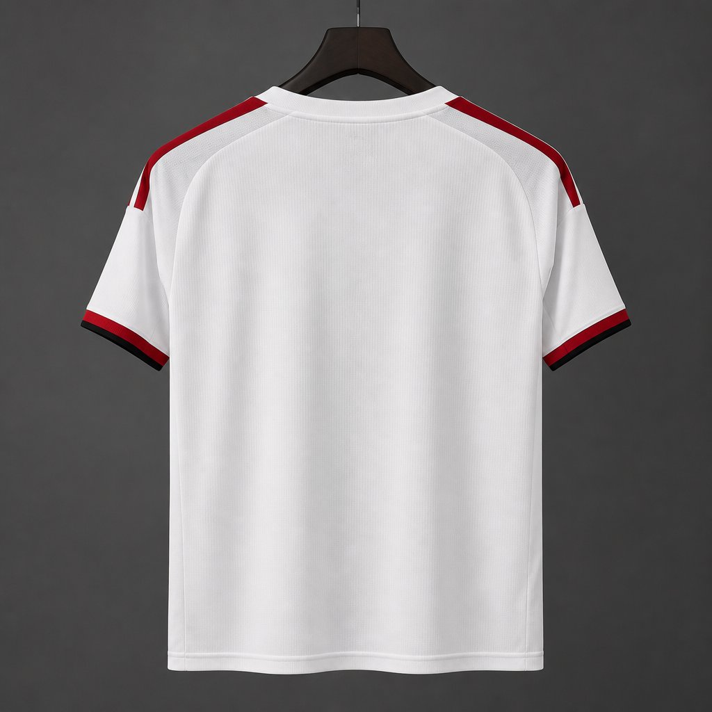 25/26 Flamengo 2025/26 Away White/Red/Black Jersey