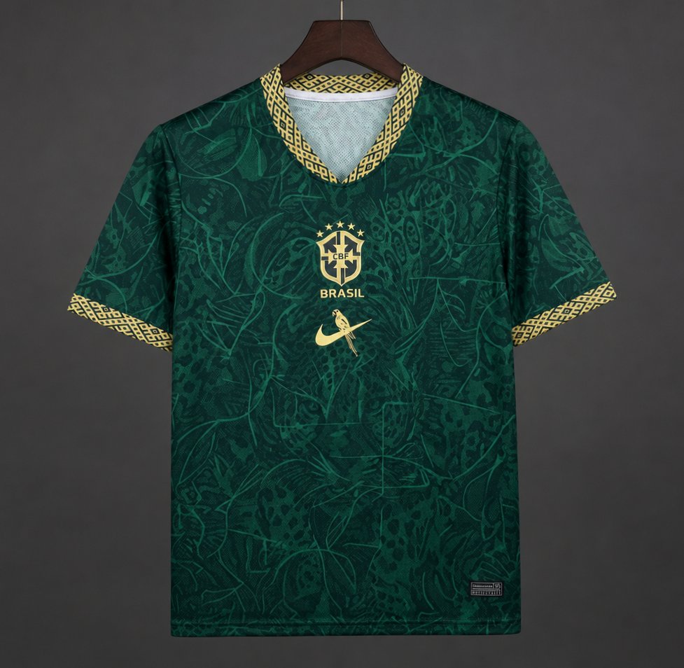 2026 Brazil Green Special Edition Concept orest Pattern Jersey